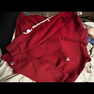 red champion sweater